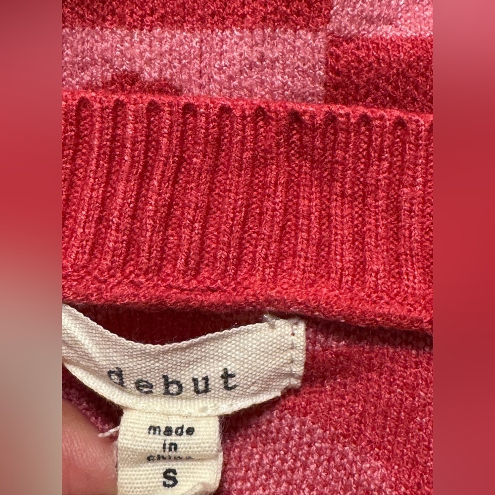 Debut Crewneck Checkerboard Sweater - Picture 3 of 5